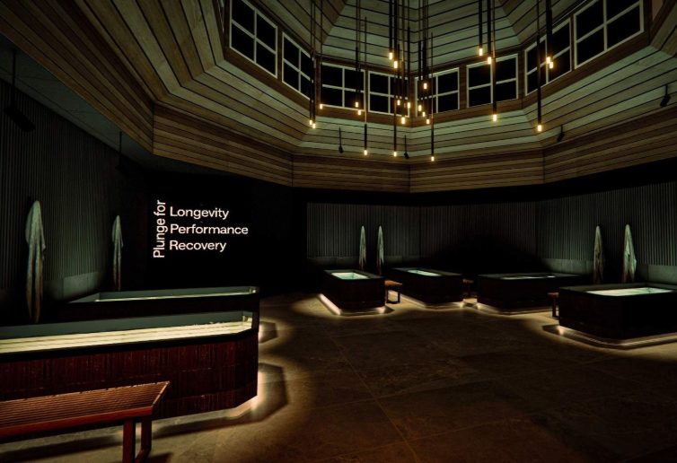 Cold plunge room render